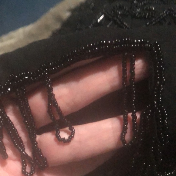 Size S June’s House of Fashion beaded silk top - Picture 12 of 12